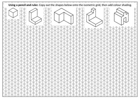 Isometric Drawing Practice | Teaching Resources