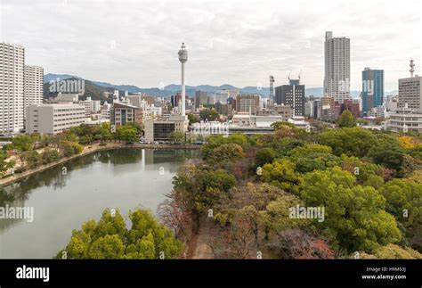 Aerial view of Hiroshima from its castle Stock Photo - Alamy