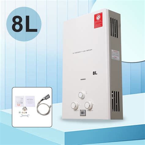 SUDEG 16KW Electric Hot Water Heater Tankless Propane LPG Gas Instant Hot Water Heater LCD