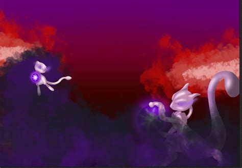 Mew vs Mewtwo by derpyHerobrine on DeviantArt