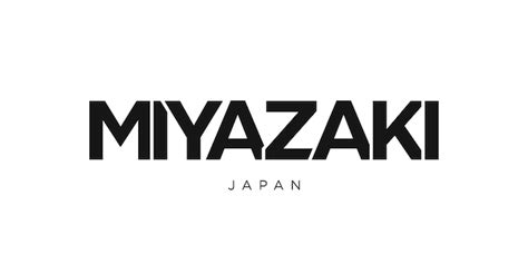 Premium Photo Miyazaki In The Japan Emblem The Design Features A