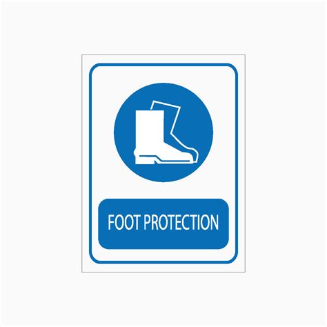 Foot Protection Must Be Worn In This Area Mandatory Signs Get Signs