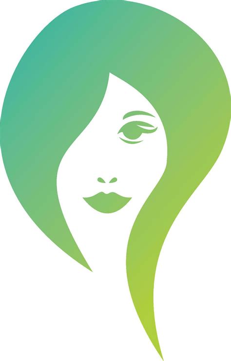 Beautiful Woman Face Logo Design Template Abstract Design Concept For