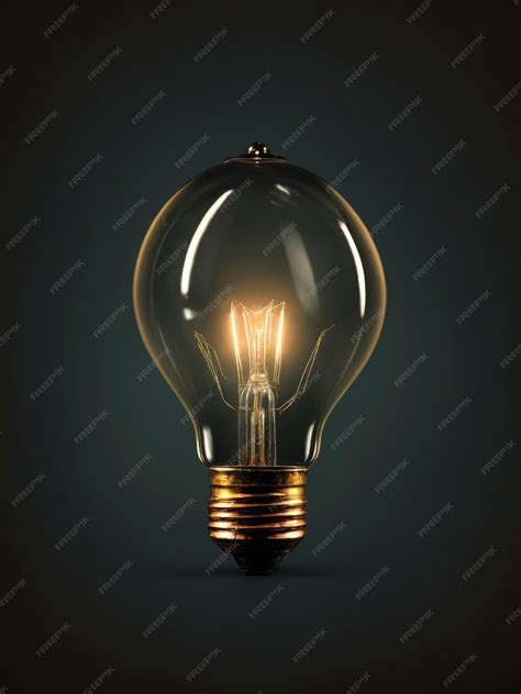 Premium AI Image | vintage bulb realistic retro classic on black