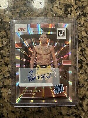 2023 Panini Donruss UFC Alex Pereira Auto Rookie UFC Middleweight 99