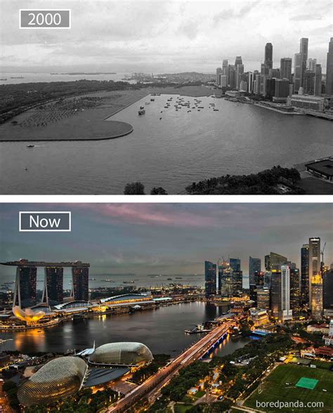 How Famous City Changed Timelapse Evolution Before After