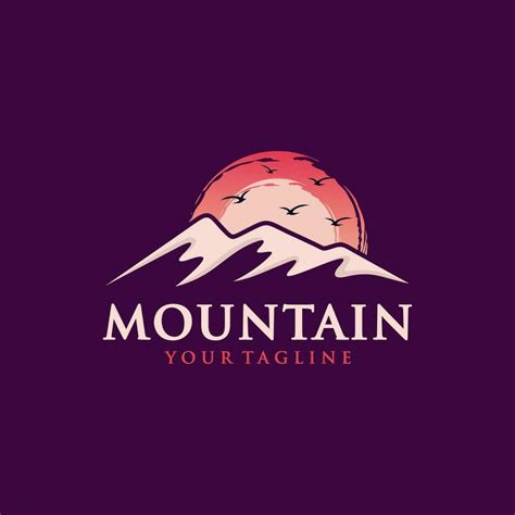 Mountain Adventure Logo Design Vector Template Vector Art At