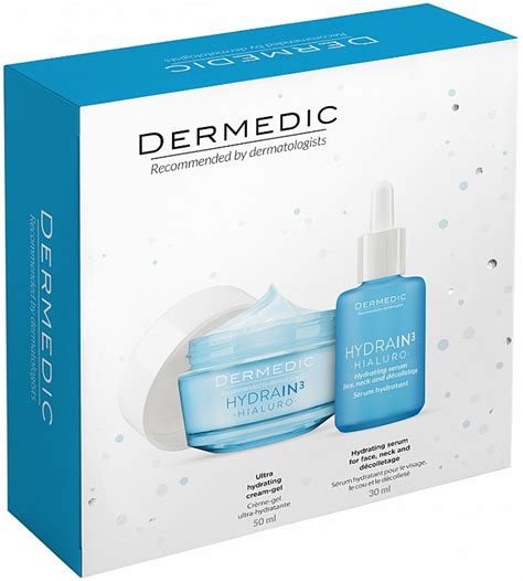 Dermedic Hydrain 3 (ser/30 ml + cr/gel/50 ml) - Set | Makeup.ro
