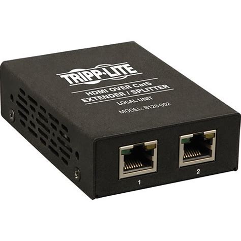 Tripp Lite B126 002 2 Port HDMI Over CAT5 6 Extender Splitter Box