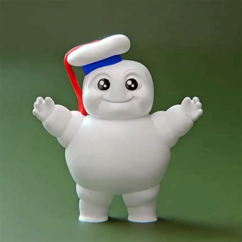 Stay Puft Marshmallow Man Ghost Busters 3d Printer Model Files