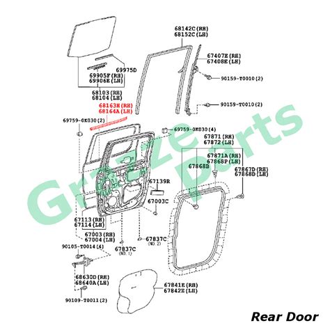 Pc M Nster Weatherstrip Window Moulding Glass Door Lining Outer