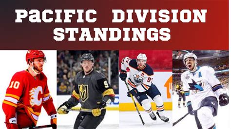 How The Pacific Division Standings Will Turn Out Nhl Season