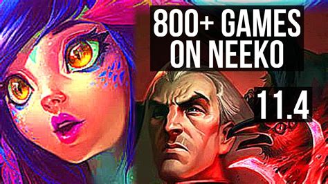 NEEKO Vs SWAIN MID Rank 4 Neeko 5 0 1 800 Games KR Challenger