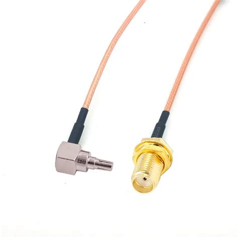 SMA Female to CRC9/Ts9 Dual Connector RF Coaxial Adapter Rg178cable ...