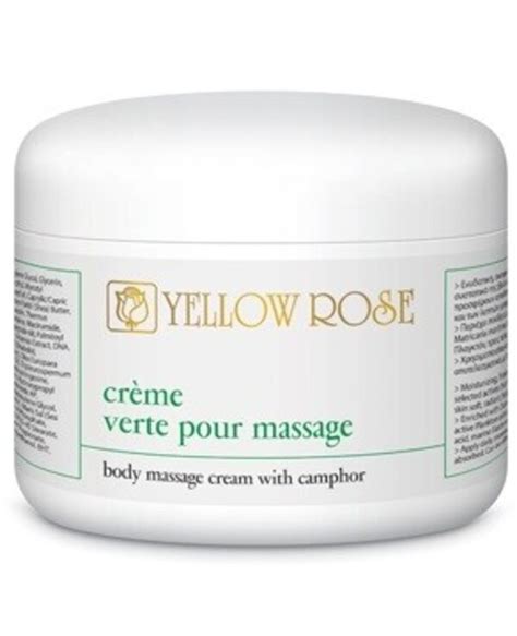 Yellow Rose Камфорный крем для массажа Crème verte pour massage 250мл ...