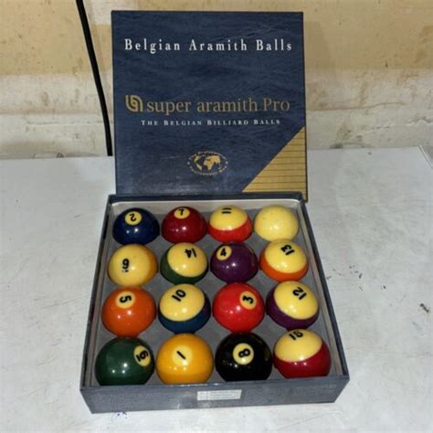 Belgian Billiard Balls Super Aramith Pro With Box Preowned Ebay