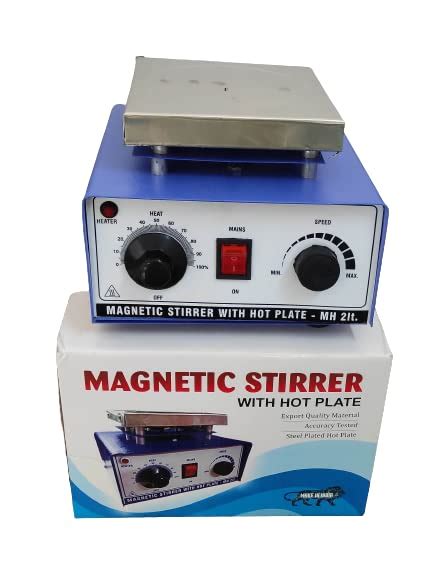 Magnetic Stirrer With Hot Plate And Rotor Spin Bar 1 25 Inch Teflon Amazon In Industrial