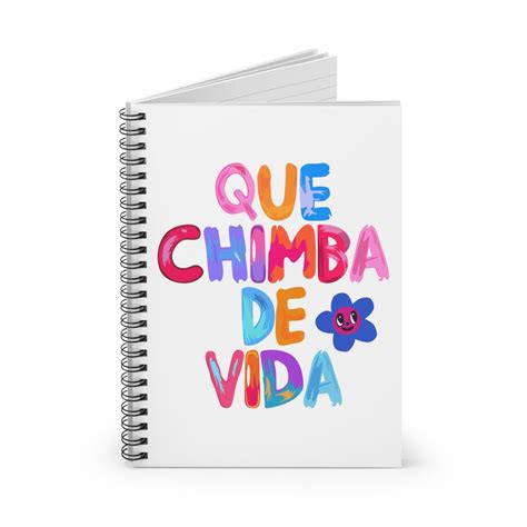 Karol G Que Chimba De Vida Spiral Notebook Ruled Line Manana Sera