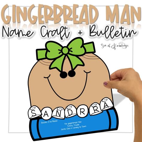 Gingerbread Bulletin Board Ideas [Cute Name Craft]