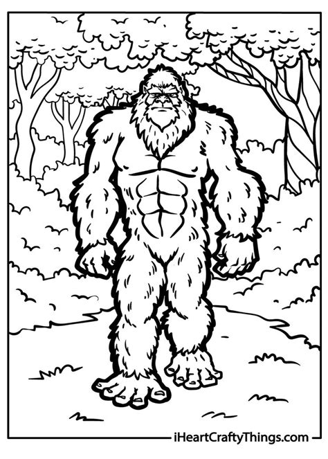 Bigfoot Coloring Pages【2024】