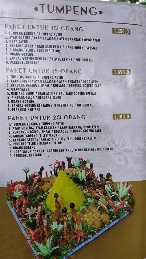 Menu At Restoran Sunda Alam Sari Deltamas Restaurant Bekasi Regency