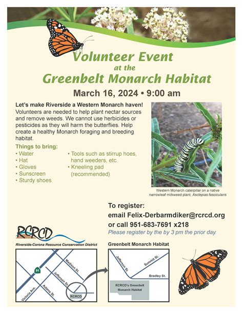 Monarch Volunteer Day Riverside Corona Resource Conservation District