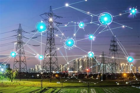 Premium Photo A Smart Grid Infrastructure With Iot Sensors Managing