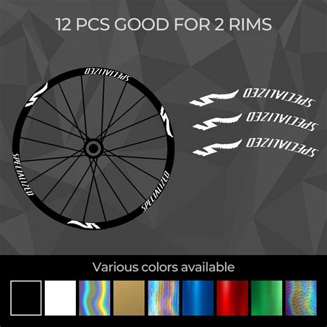 Specialized Bike Frame Decals Wheel Rim Sticker Decal Vinyl For