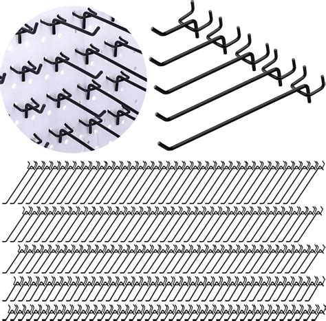 Hicarer 300 Stück schwarze Stecktafel Haken 2 4 6 8 10 Zoll Stecktafel