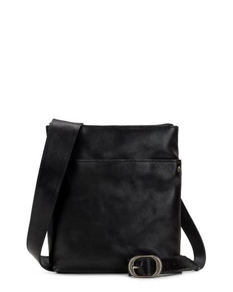 Patricia Nash Stipes Leather Crossbody Bag In Black Lyst