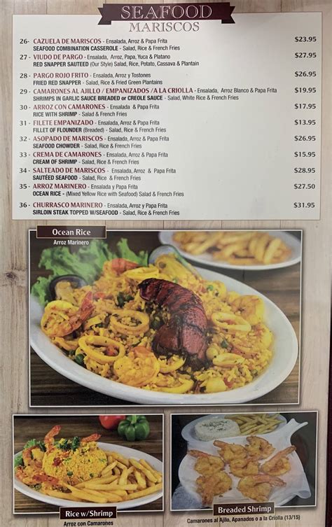 Carta Del Restaurante Pollos A La Brasa Mario Orlando