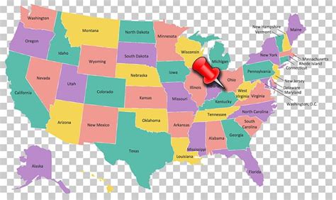 United States U S State Map Physische Karte Globe Png Clipart