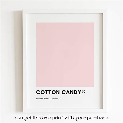 Pantone Pink Wall Art Printable Bundle Set Of Prints Pink Etsy