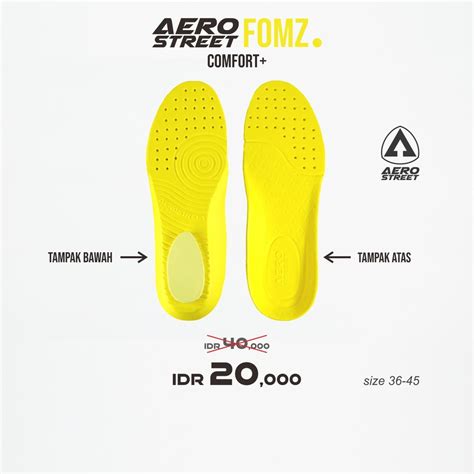 Jual Aerostreet 36 45 Aerofomz Insole Sepatu Sneakers Casual Sekolah