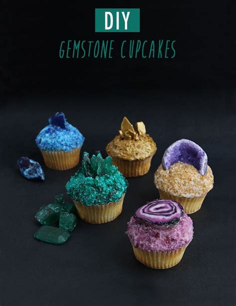 Diy Gemstone Cupcakes Cupcake Recipes Geode Cake Cupcake Cakes