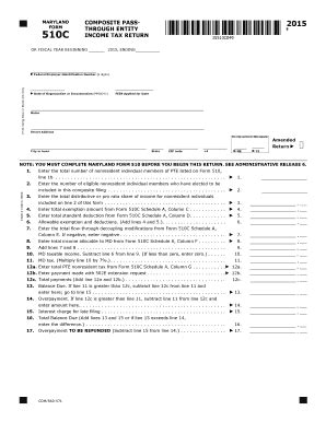 Fillable Online Composite Pass Through Entity Income Tax Return