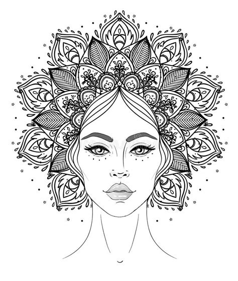 Tribal Fusion Boho Diva Beautiful Stock Illustrations 135 Tribal