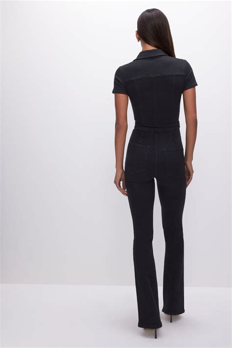 Fit For Success Bootcut Jumpsuit Black001 Good American