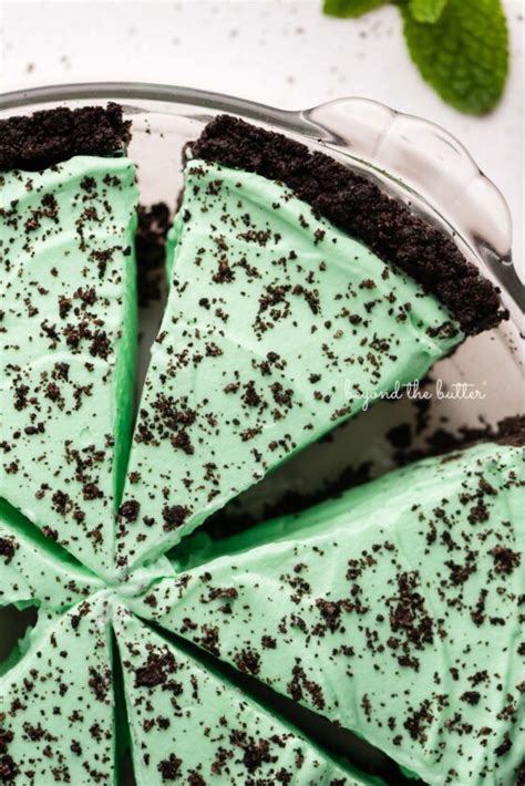 No Bake Mint Chocolate Pie - Beyond the Butter