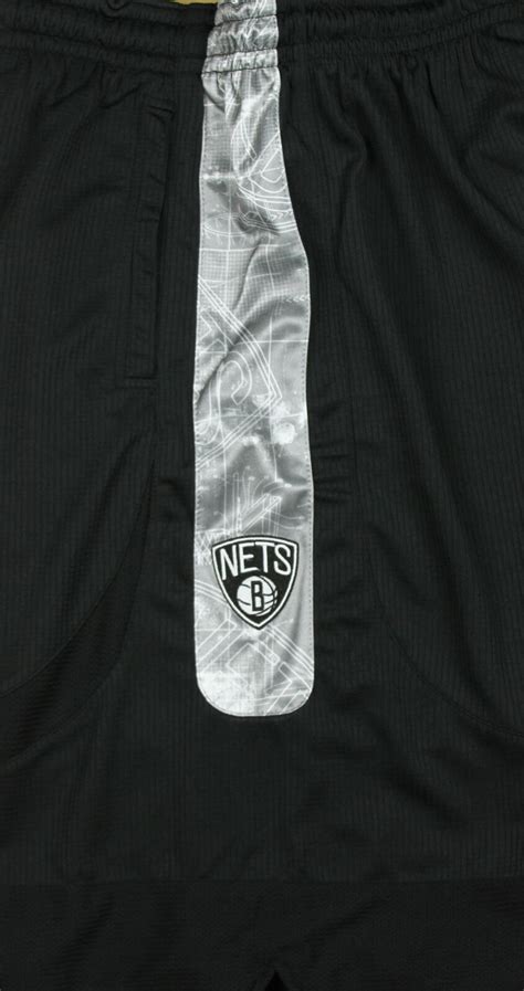 Zipway NBA Basketball Men S Brooklyn Nets Blue Print Shorts Black