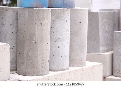 Concrete Cylinder Compressive Strength Test Checking Stock Photo ...