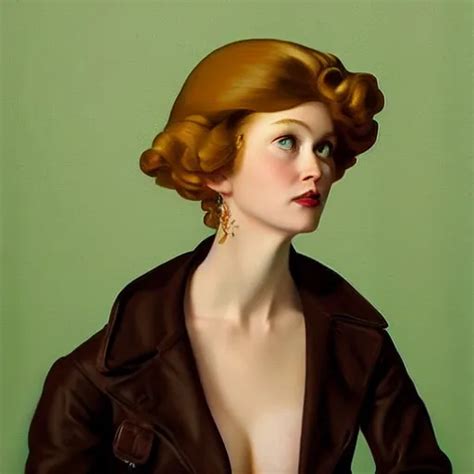 Deep Green By Artgerm By John Currin Stormy A Stable Diffusion