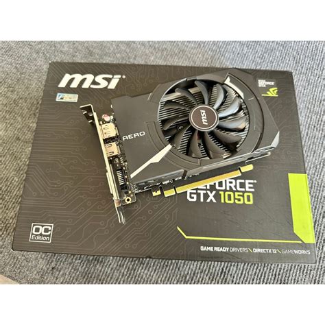 Vga Msi Gtx 1050 Aero Itx 2g Oc Ocv1 Like New Fullbox Shopee Việt Nam