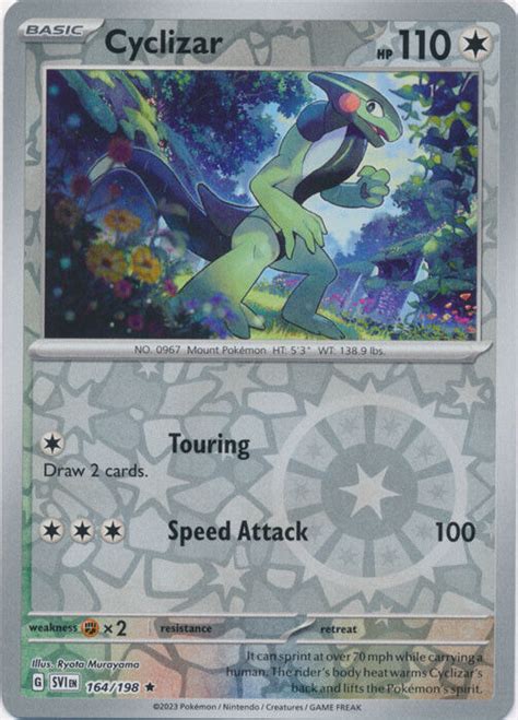 Pokemon Scarlet Violet Cyclizar Reverse Holo Rare Ebay