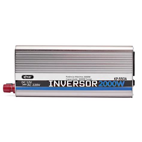 Inversor Tensão Conversor Veicular Potência 2000w 12v P 220v Kp 550a