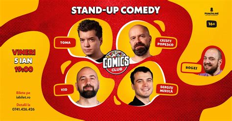 Stand Up Comedy Cu Toma Popesco Miric Vio I Bogzi Comics Club