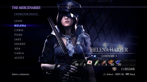 Resident Evil The Mercenaries Helena Costume Catacombs Full Combo