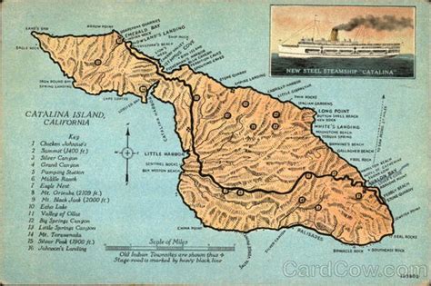 catalina island california map