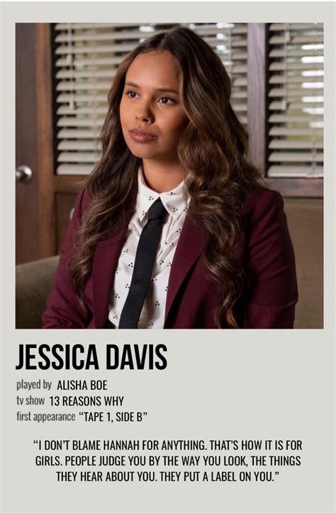 Jessica Davis Reasons Why Poster Reasons Thirteen Reasons Why