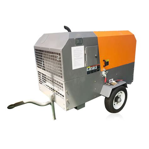 10 Bar Portable Diesel Air Compressor Mobile 185cfm Engine Driven Air ...